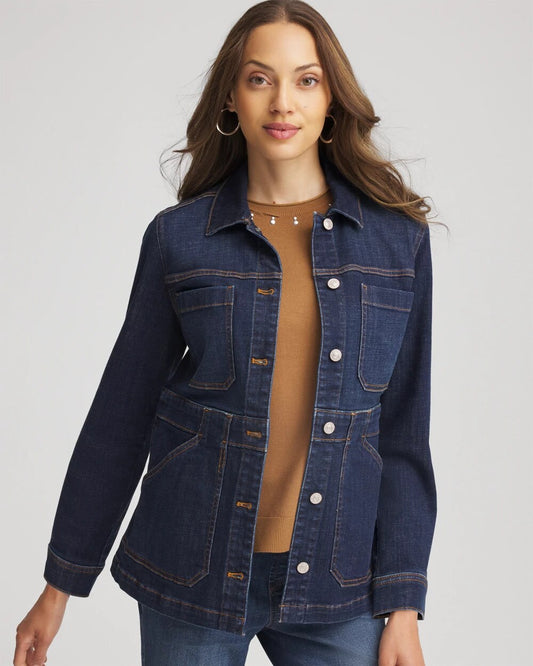 Chico's Denim Field Jacket