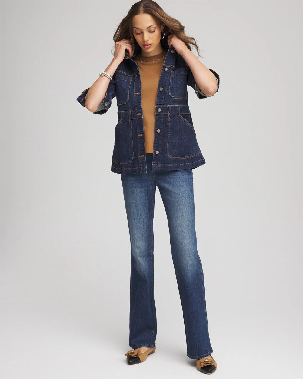 Chico's Denim Field Jacket