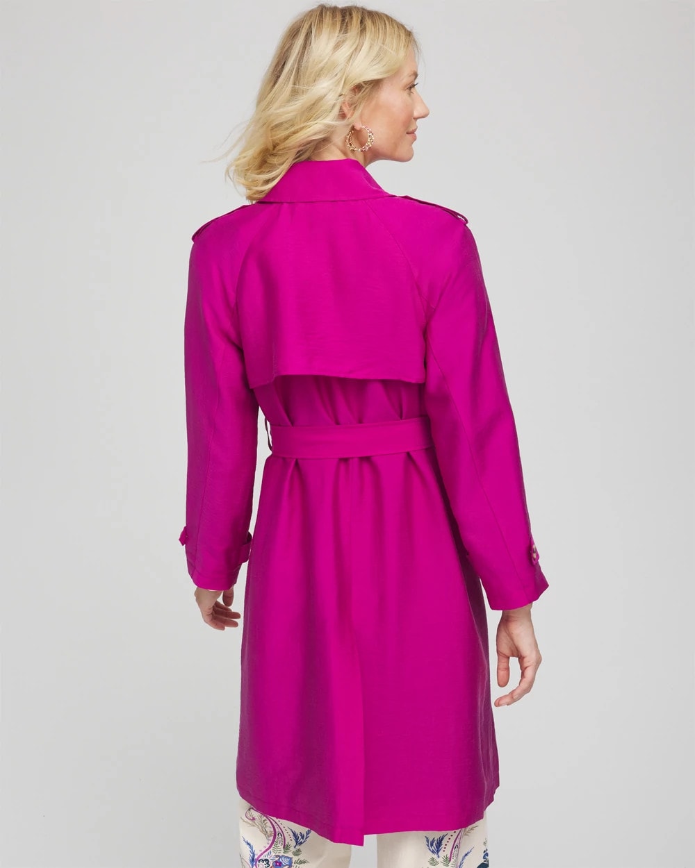 Chico's Double-Breasted Trench Coat