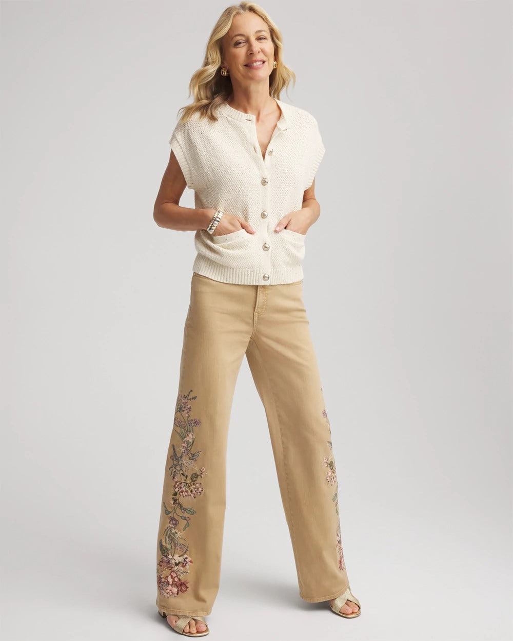 Chico's Button-Up Sweater Vest