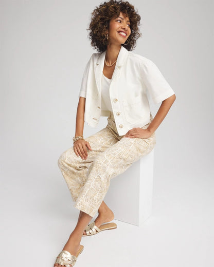 Chico's Soft-Stretch Short Cotton Shacket
