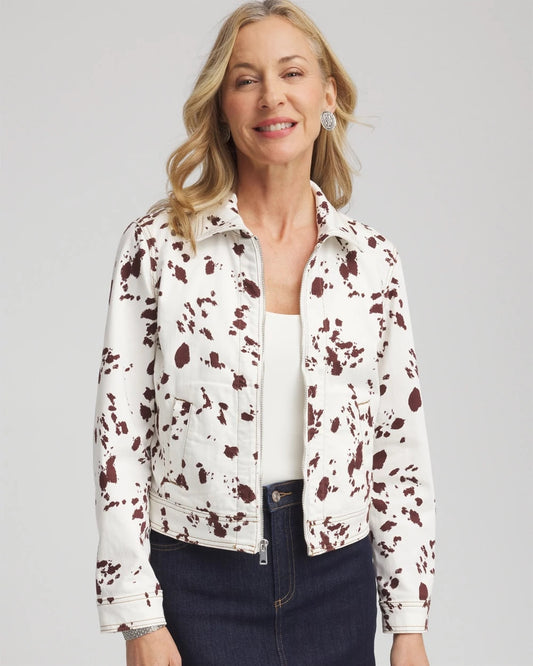 Chico's Pampas Pony Denim Jacket