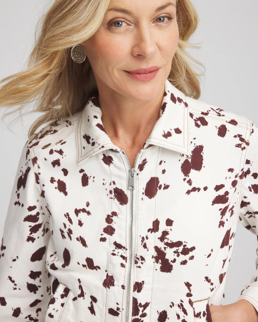 Chico's Pampas Pony Denim Jacket