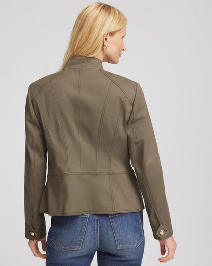 Chico's Peplum Field Jacket