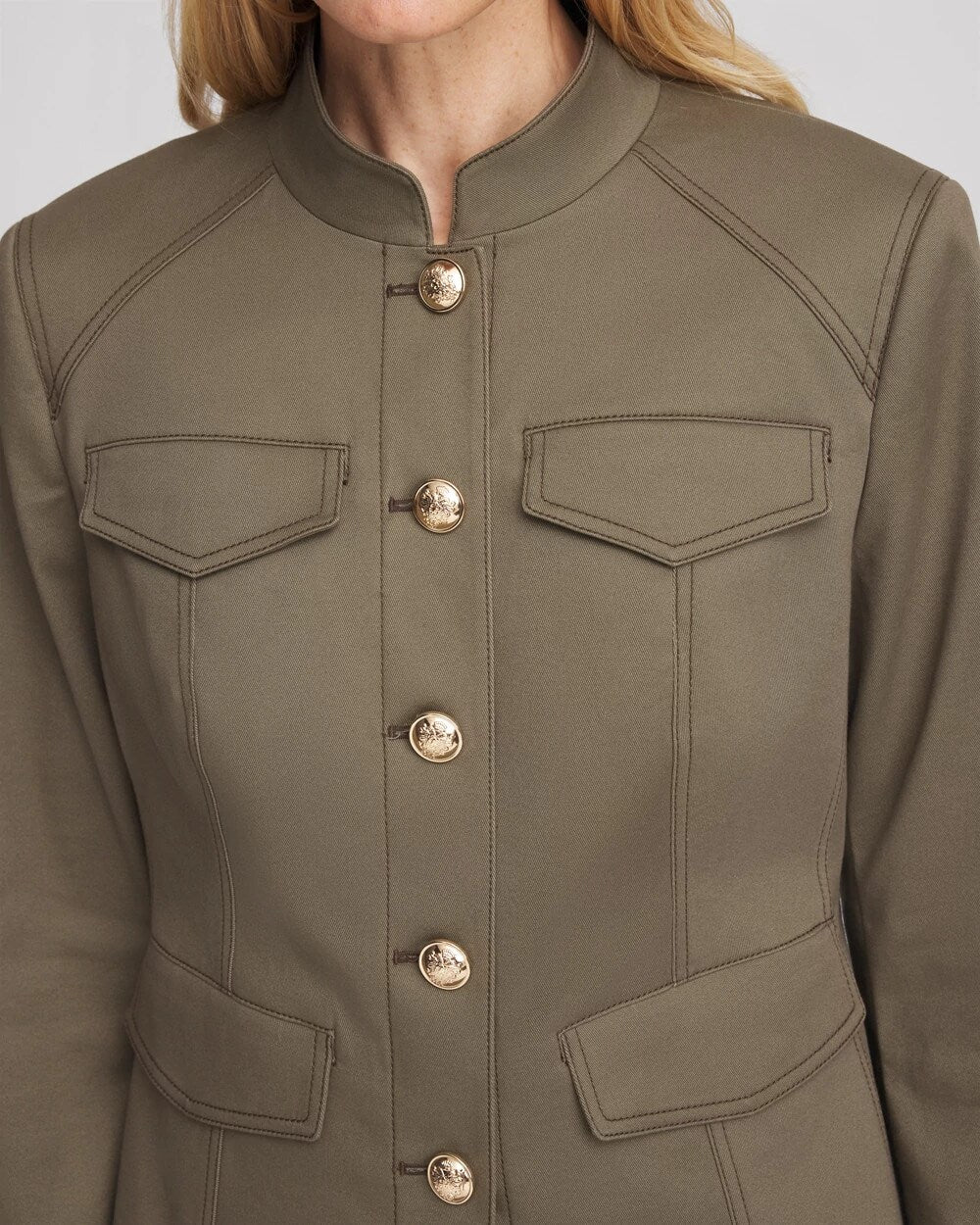 Chico's Peplum Field Jacket