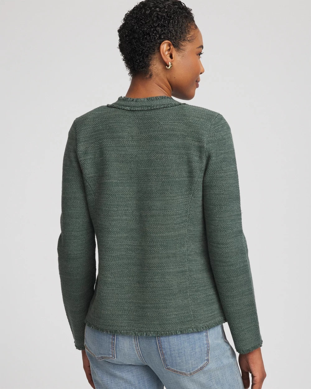 Chico's Embroidered Cotton-Blend Jacket