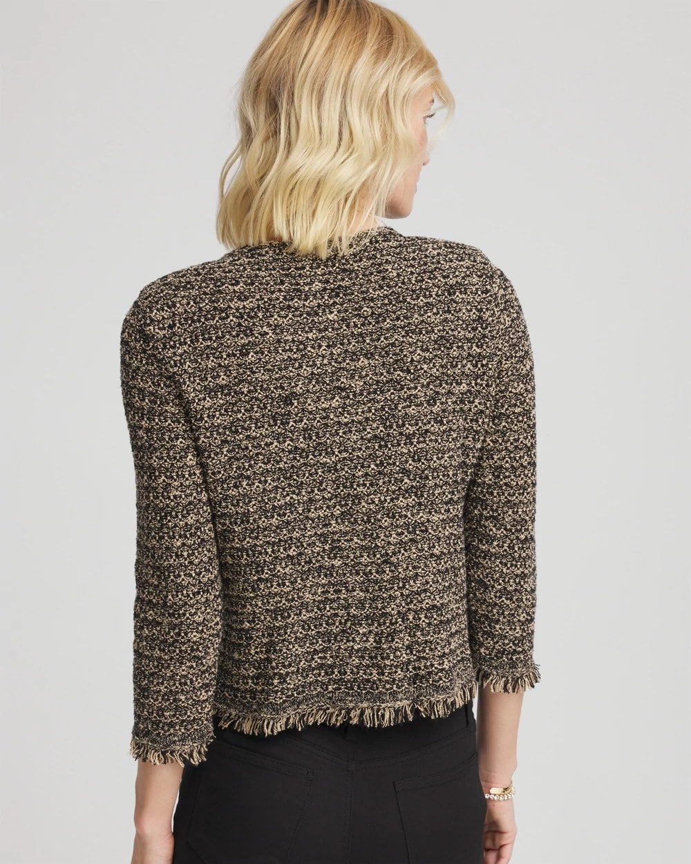 Chico's Tweed Cropped Jacket