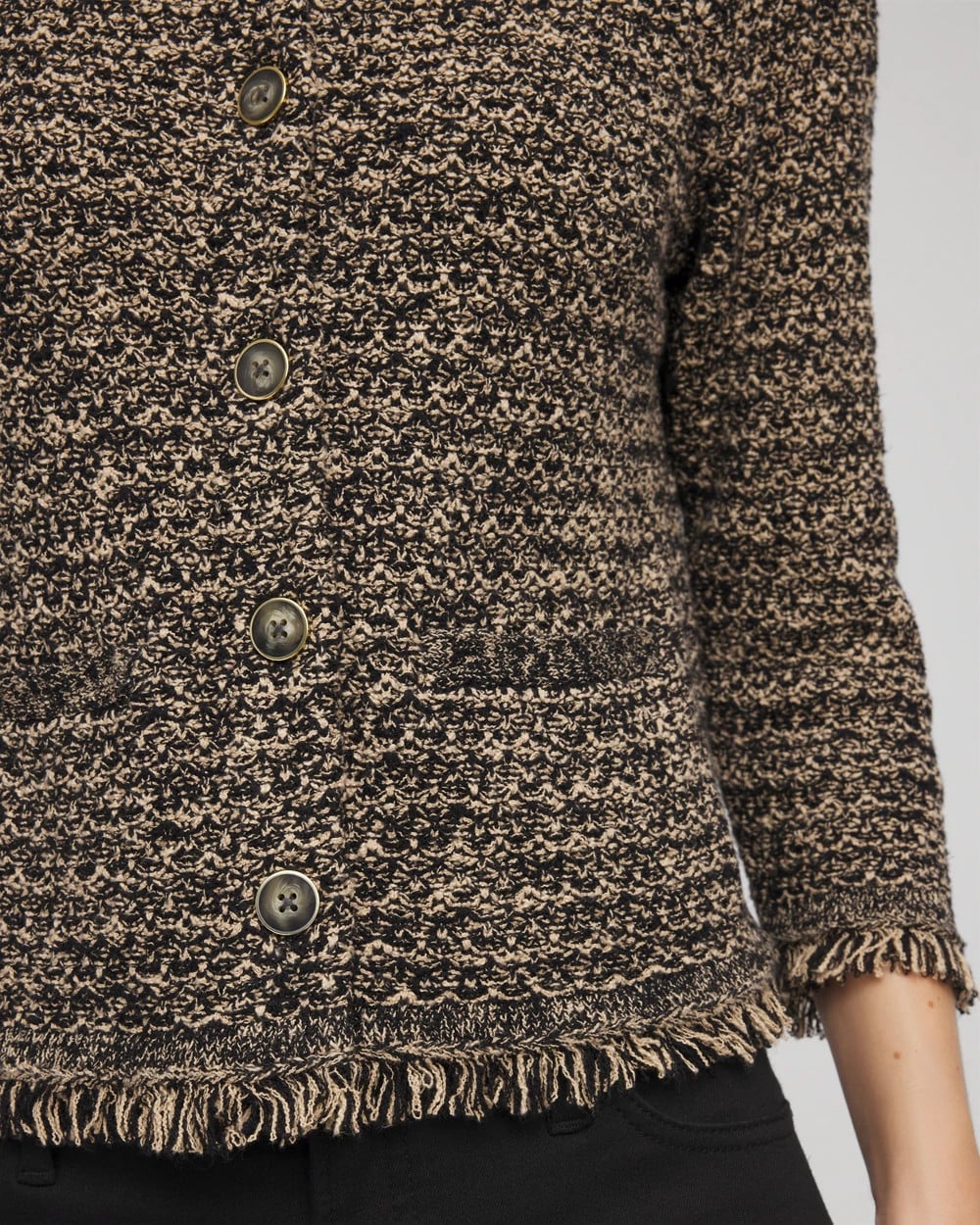 Chico's Tweed Cropped Jacket