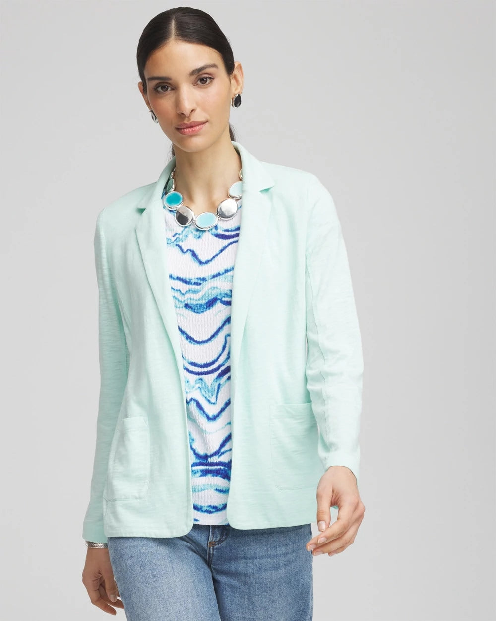 Chico's Slub Knit Blazer