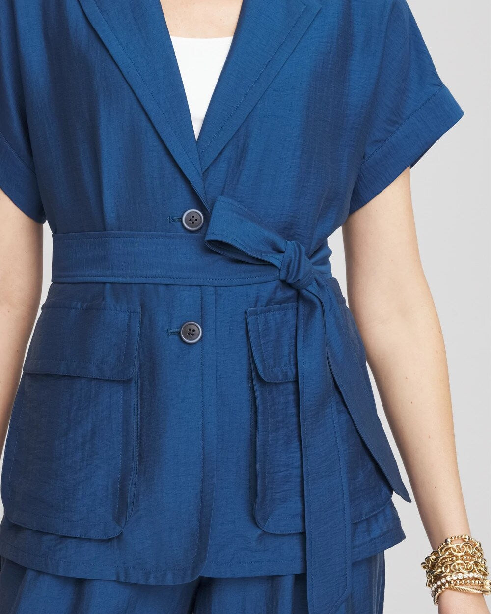 Chico's Cargo Shirt Jacket