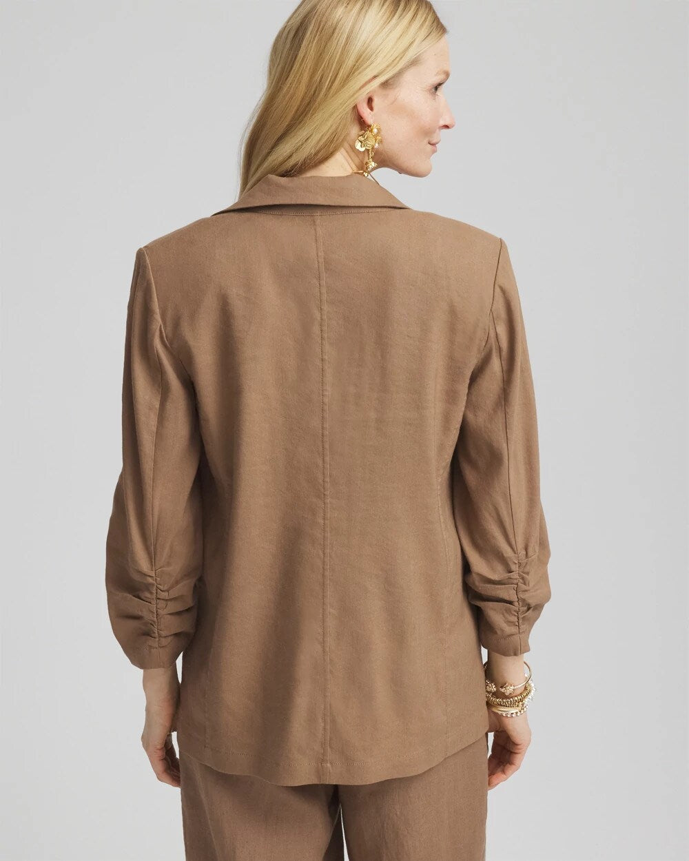Chico's Linen Stretch Blazer