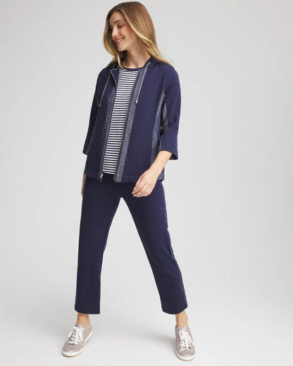Chico's Zenergy® French Terry & Chambray Jacket