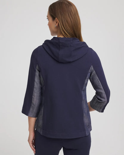 Chico's Zenergy® French Terry & Chambray Jacket
