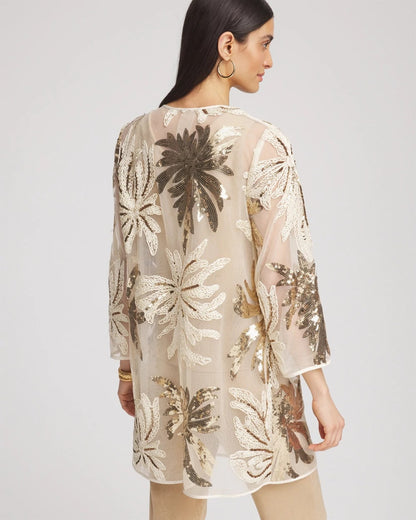 Chico's Travelers™ Collection Sequin-Mesh Jacket