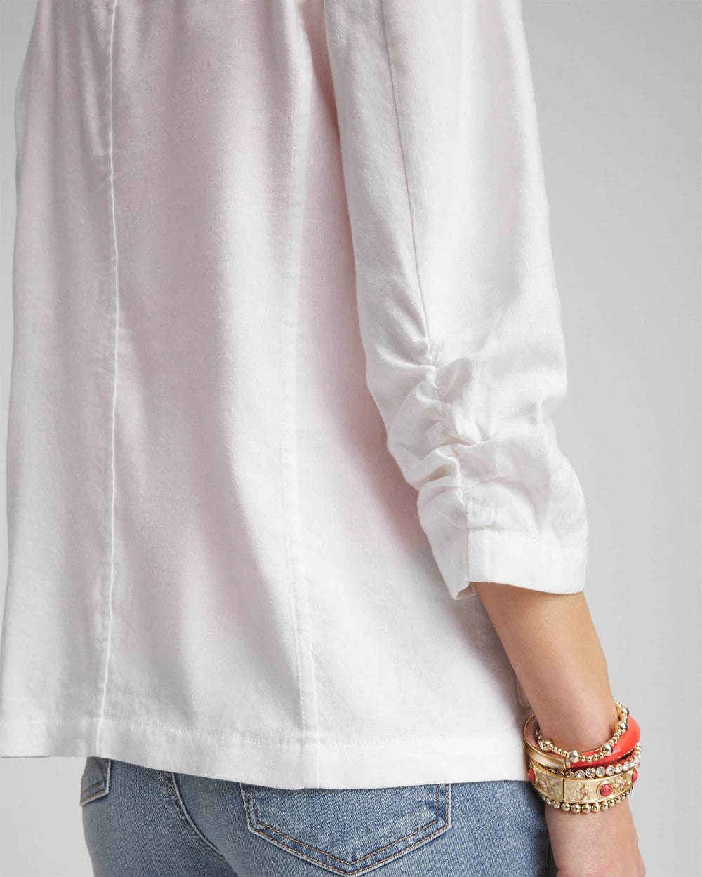 Chico's Linen Stretch Blazer