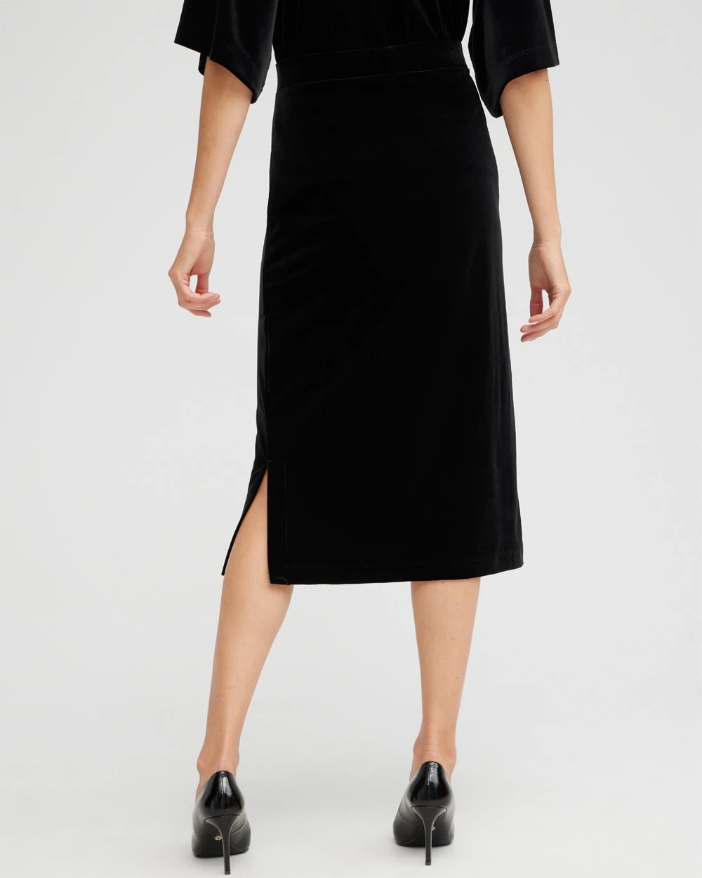 Chico's Travelers™ Velvet Midi Skirt