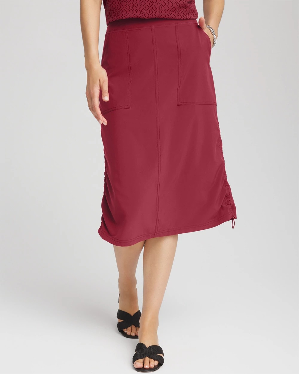 Chico's Zenergy® UPF Bungee-Hem Pull-On Skirt
