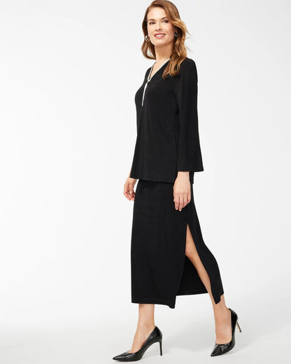 Chico's Travelers™ Side-Slit Maxi Skirt