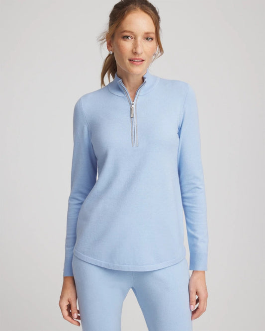 Chico's Zenergy® Luxe Half-Zip Pullover Top
