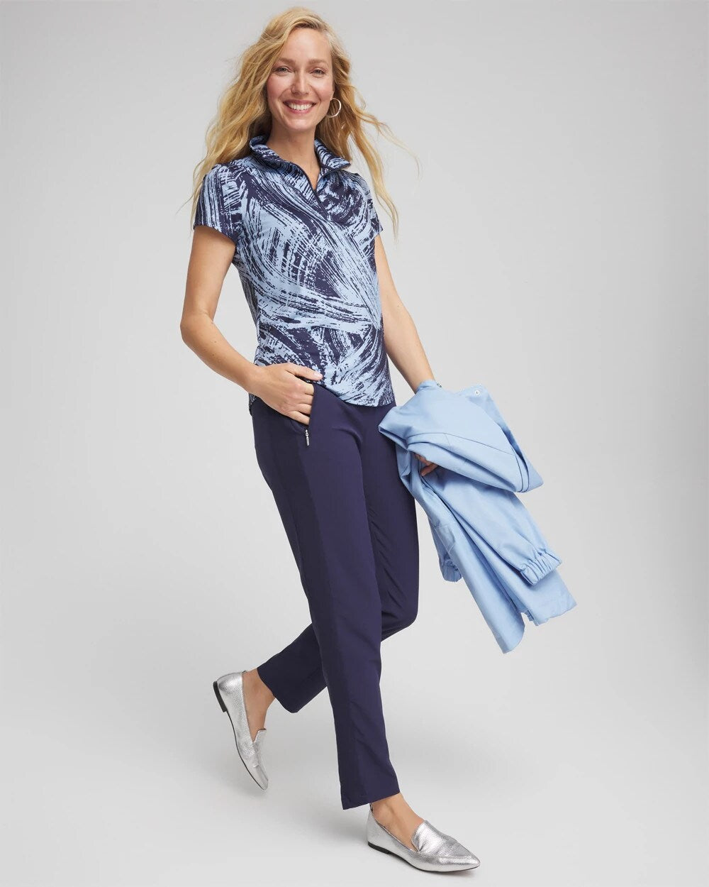 Chico's Zenergy® UPF Rib Mix Ankle Pants
