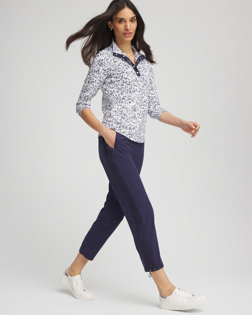 Chico's Zenergy® UPF Rib Mix Cropped Pants