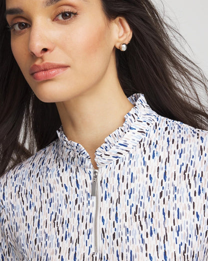 Chico's Zenergy® UPF Rice Ruffle Top