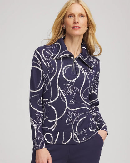 Chico's Zenergy® Soft Melody Half-Zip Top