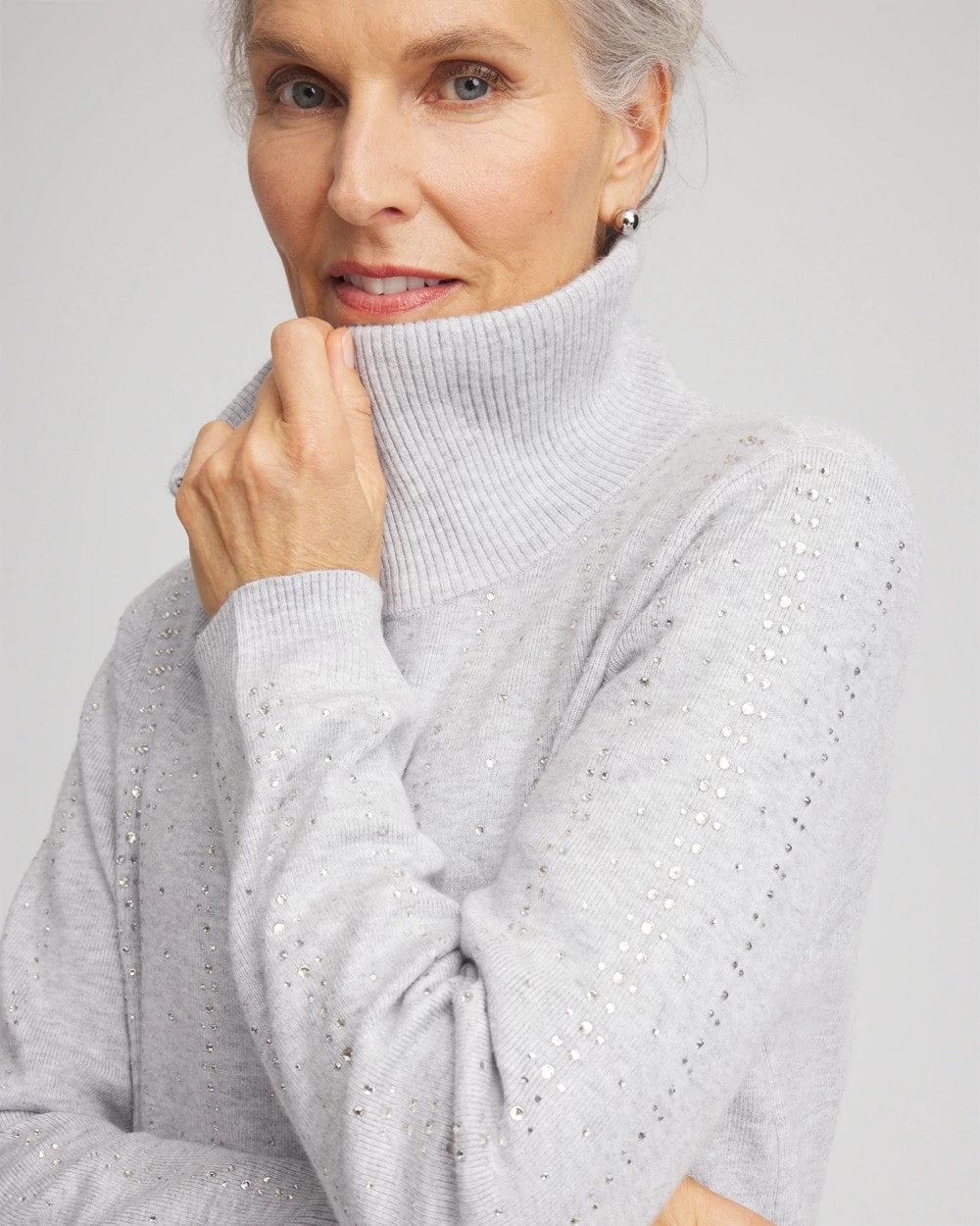 Chico's Zenergy® Luxe Diamante Zip Cardigan