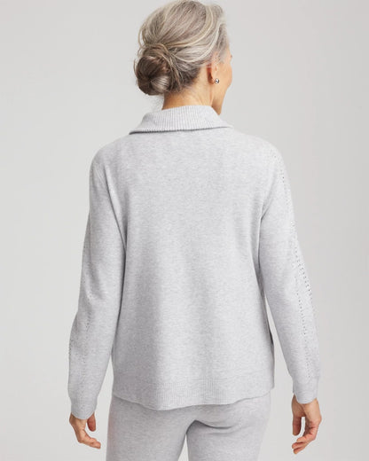 Chico's Zenergy® Luxe Diamante Zip Cardigan