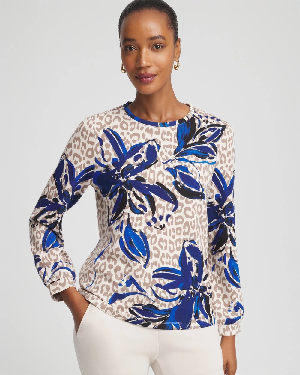 Chico's Zenergy® Soft Animal Print Top