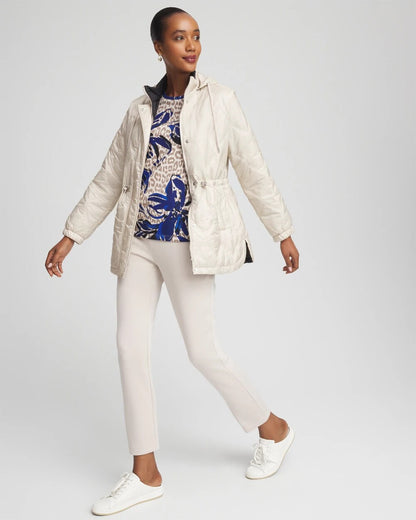 Chico's Zenergy® Water-Resistant Quilted Anorak Jacket