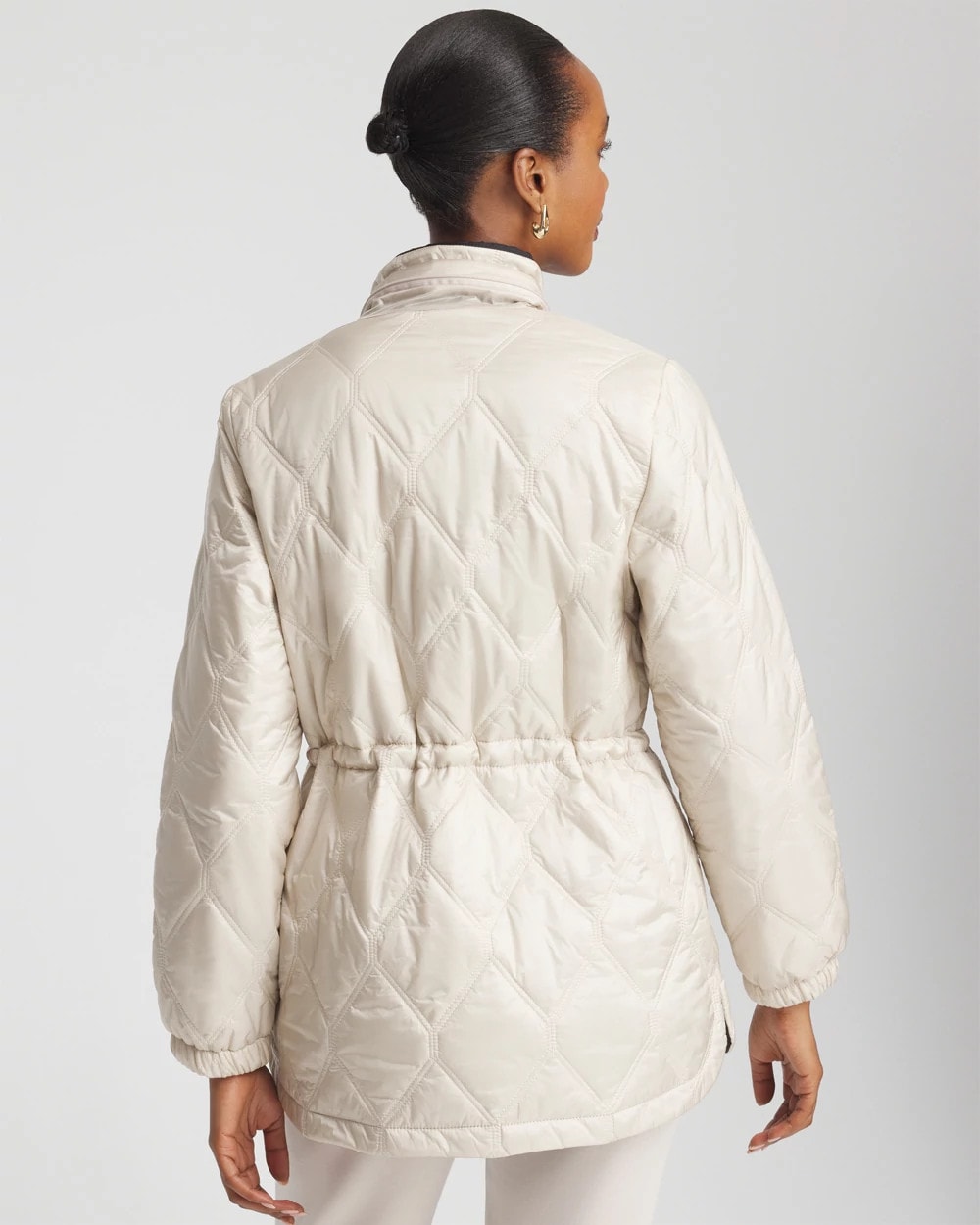 Chico's Zenergy® Water-Resistant Quilted Anorak Jacket