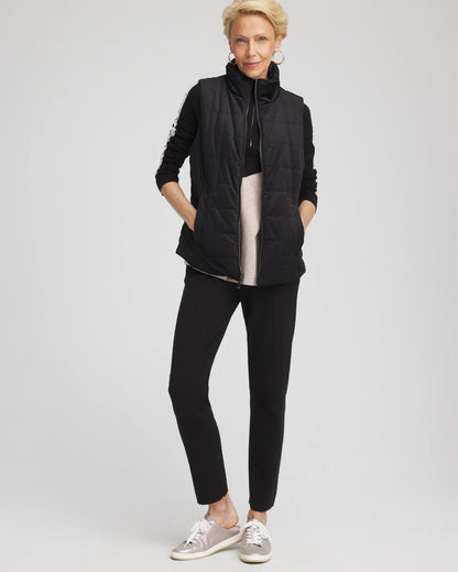 Chico's Zenergy® Reversible Velvet Puffer Vest