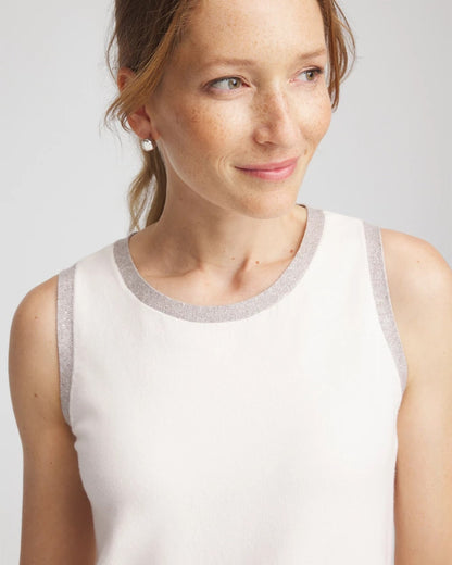 Chico's Zenergy® Luxe Metallic Trim Tank