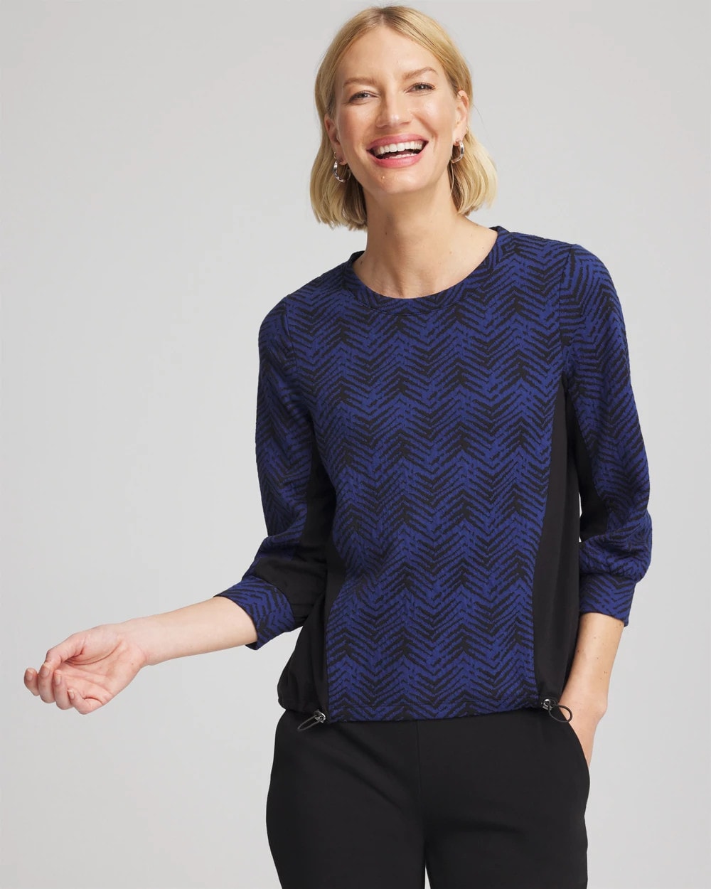 Chico's Zenergy® Jacquard Bungee Top