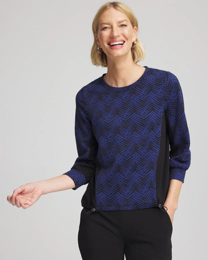 Chico's Zenergy® Jacquard Bungee Top