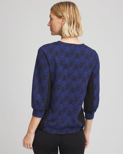 Chico's Zenergy® Jacquard Bungee Top
