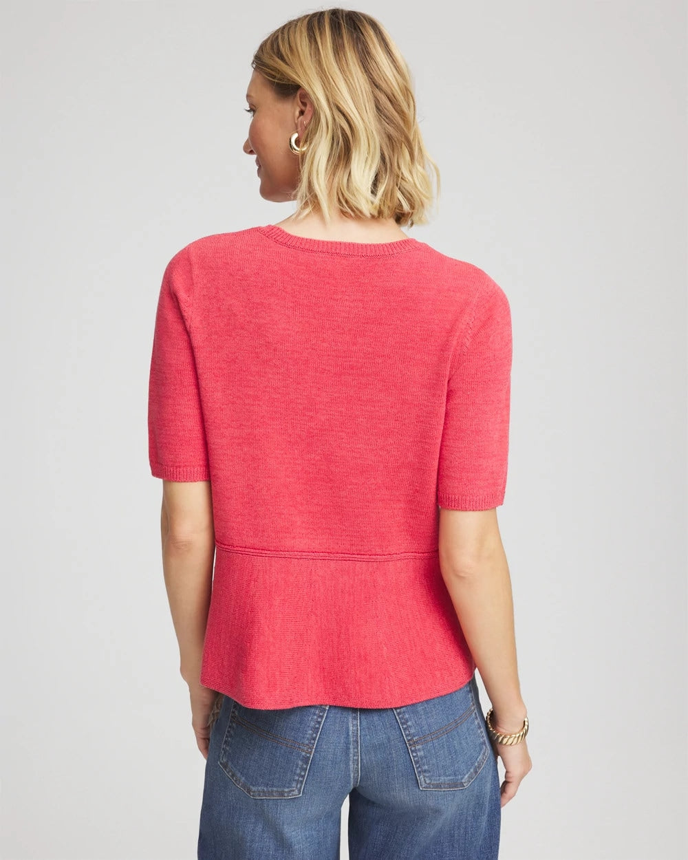 Chico's Pullover Peplum Sweater