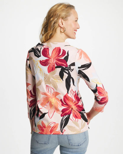 Chico's Pima Cotton 3/4 Sleeve Tee