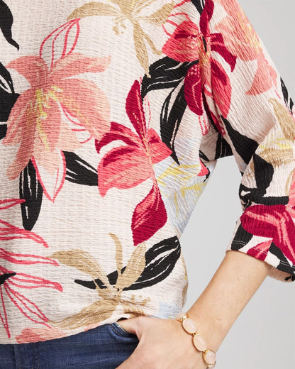 Chico's Textured Tapered Dolman Top