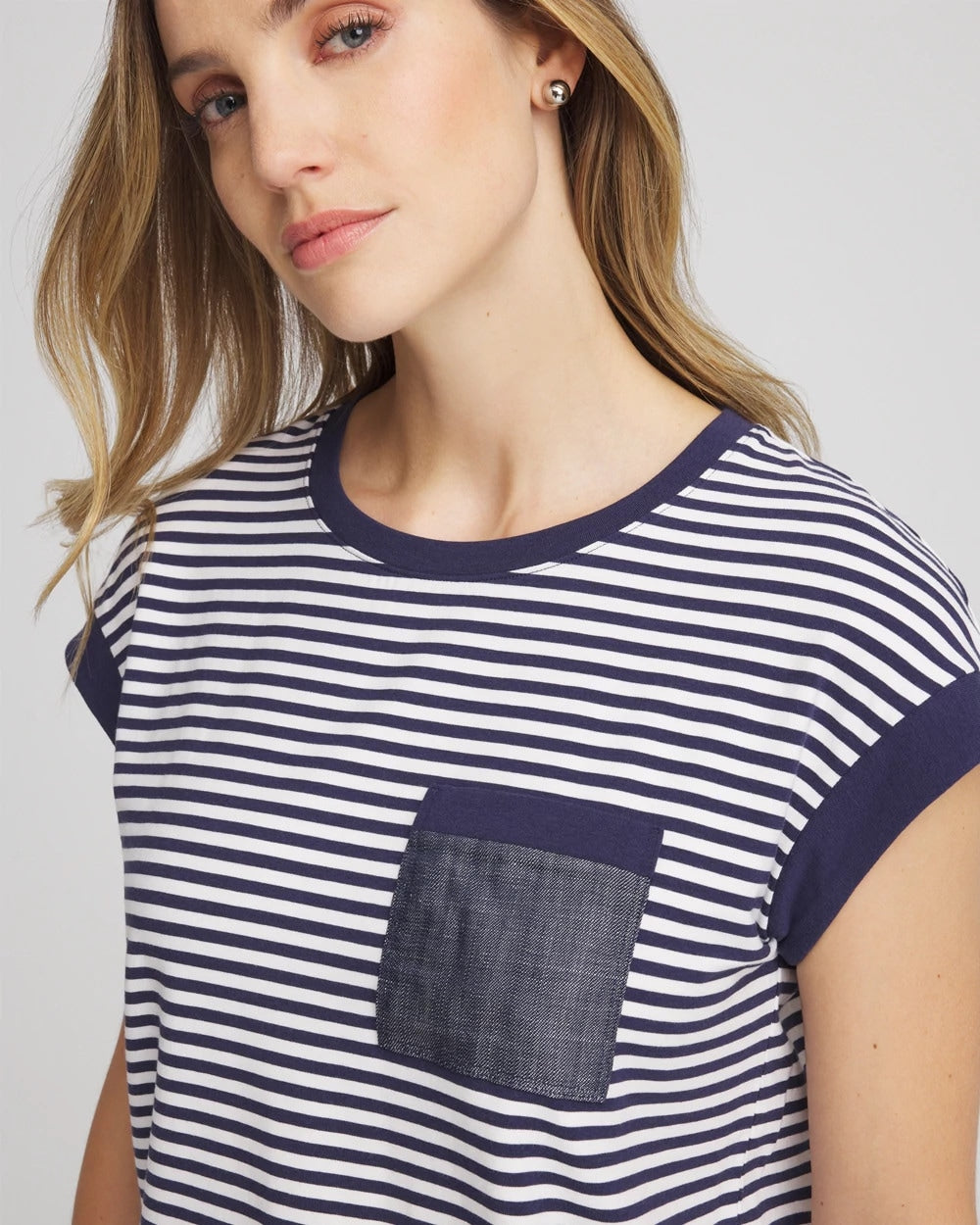 Chico's Zenergy® UPF Striped Tee