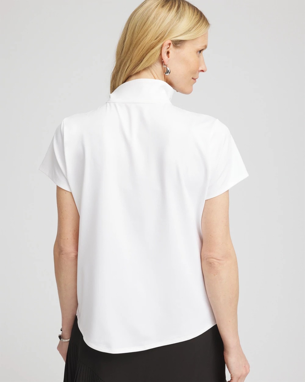 Chico's Zenergy® UPF Mockneck Short-Sleeve Top