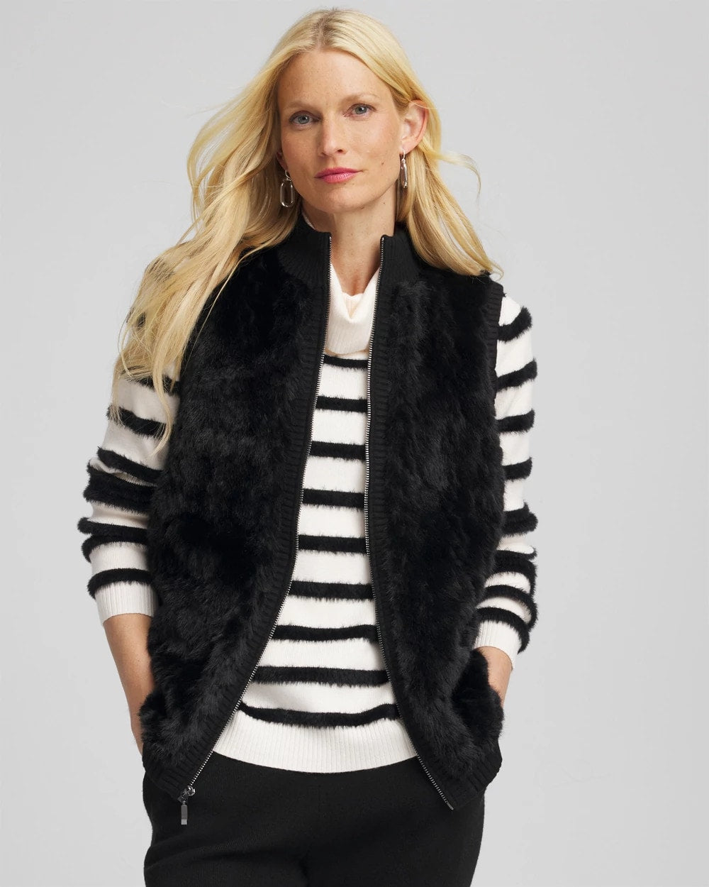 Chico's Zenergy® Luxe Faux Fur Vest