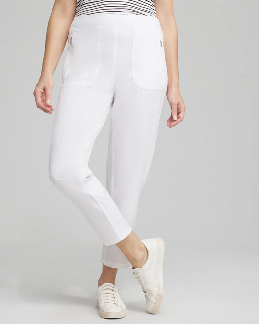Chico's Zenergy® UPF Ribbed Side Ankle Pants