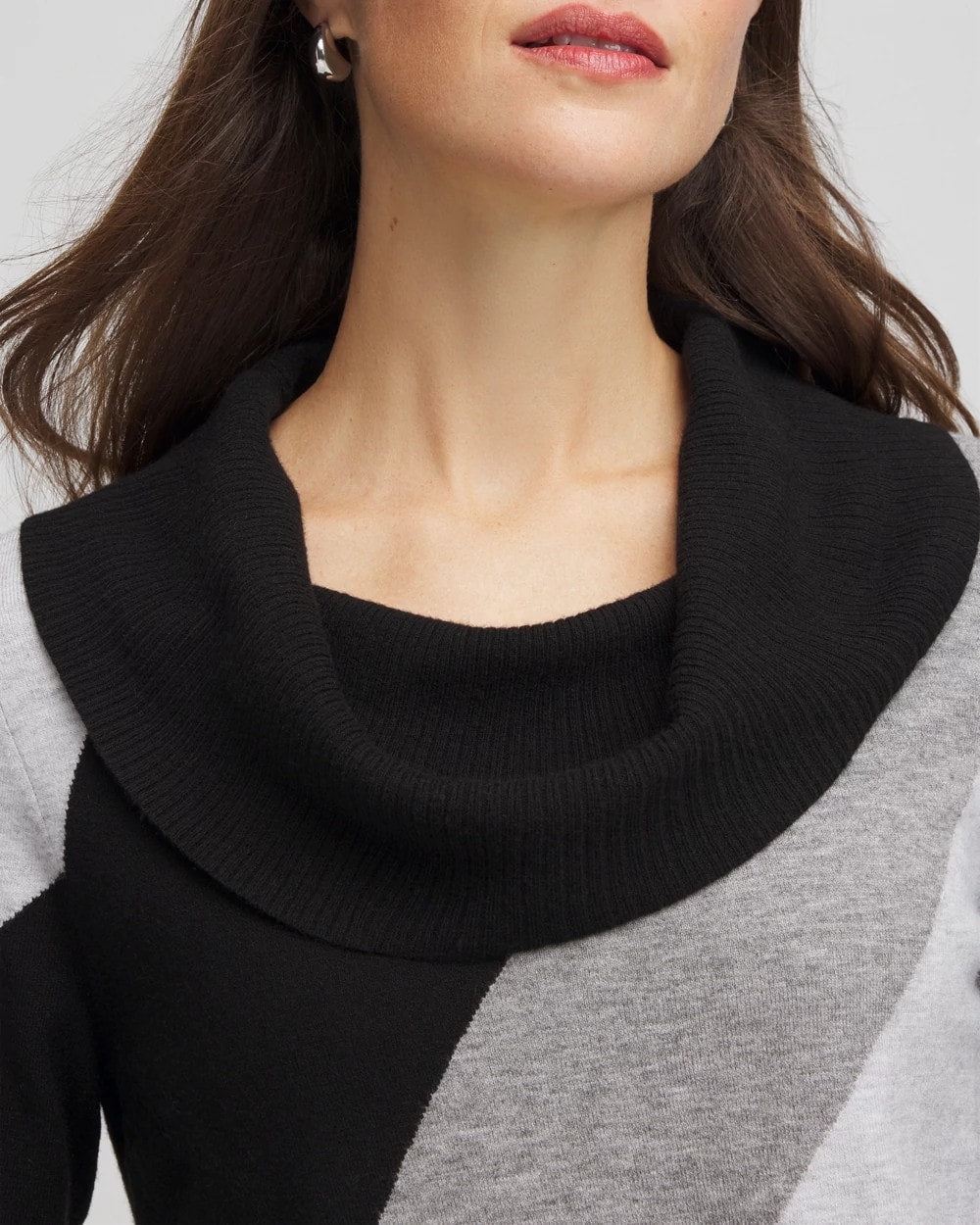 Chico's Zenergy® Luxe Intarsia Cowlneck Top