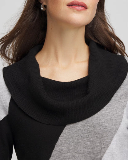 Chico's Zenergy® Luxe Intarsia Cowlneck Top