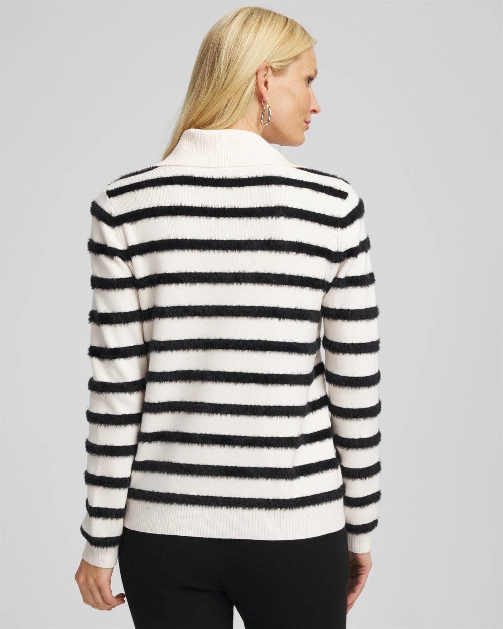 Chico's Zenergy® Luxe Eyelash Striped Sweater