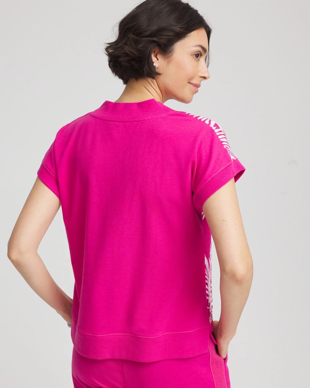 Chico's Zenergy® Tropical Gauze Top