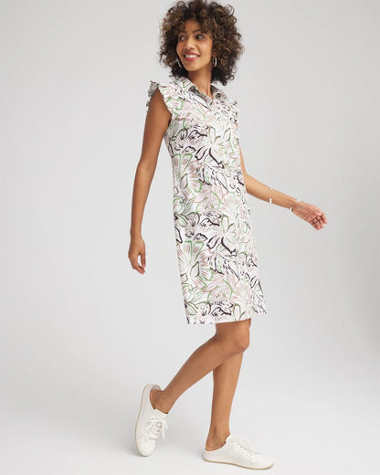 Chico's Zenergy® UPF Knit Floral Polo Dress