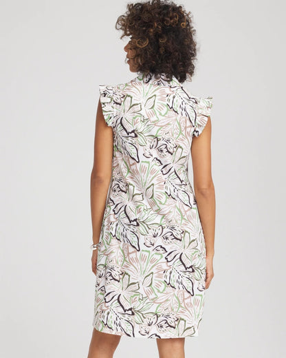 Chico's Zenergy® UPF Knit Floral Polo Dress